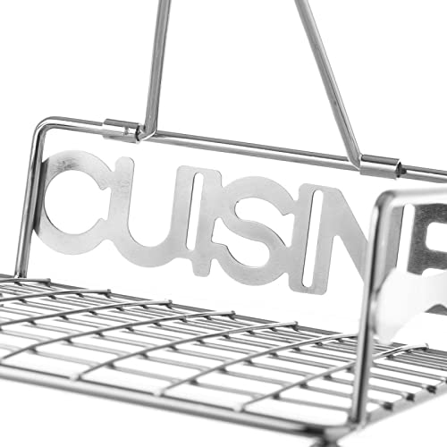 Servilletero Metalico Cromado para Cocina 18x18x7 cm