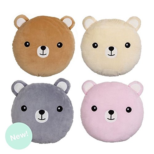 Cojin Oso extrasuave Poliester 39x39 cm - Rosa