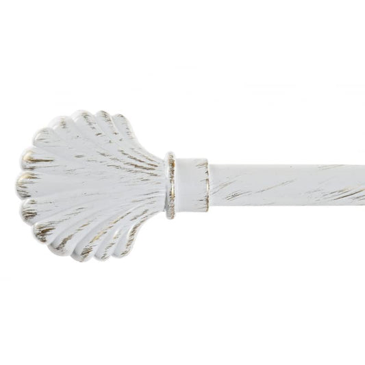 Barra de cortina extensible de metal Blanca Minimalista para Dormitorio de 120-210 cm