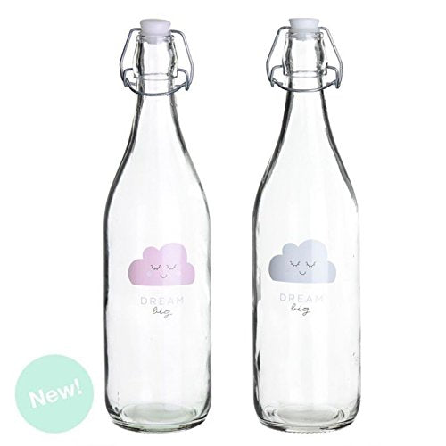 Botellas de Agua con diseño Nubes Infantil (Pack 2 Botellas)