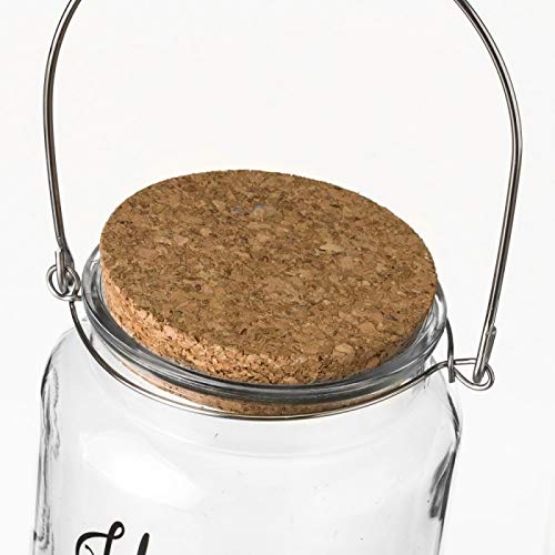 Botes con asa de Cristal Transparente Vintage para Cocina.