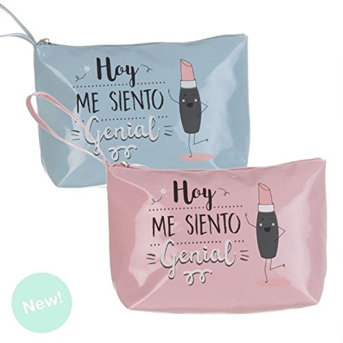 Neceser con asa ME Siento Genial - Rosa