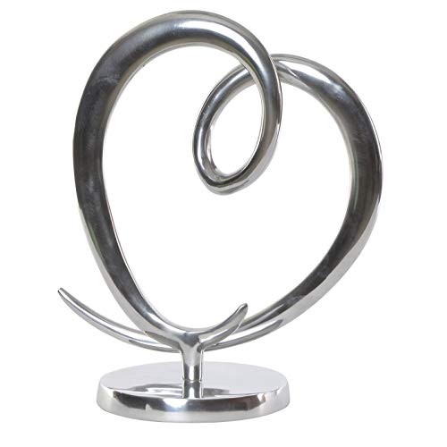 Decoracion Aluminio Corazon 28x14x33 cm