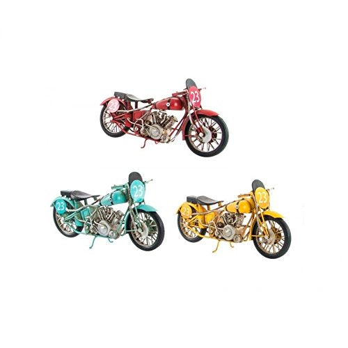 Moto Decoracion Metal Vintage Retro
