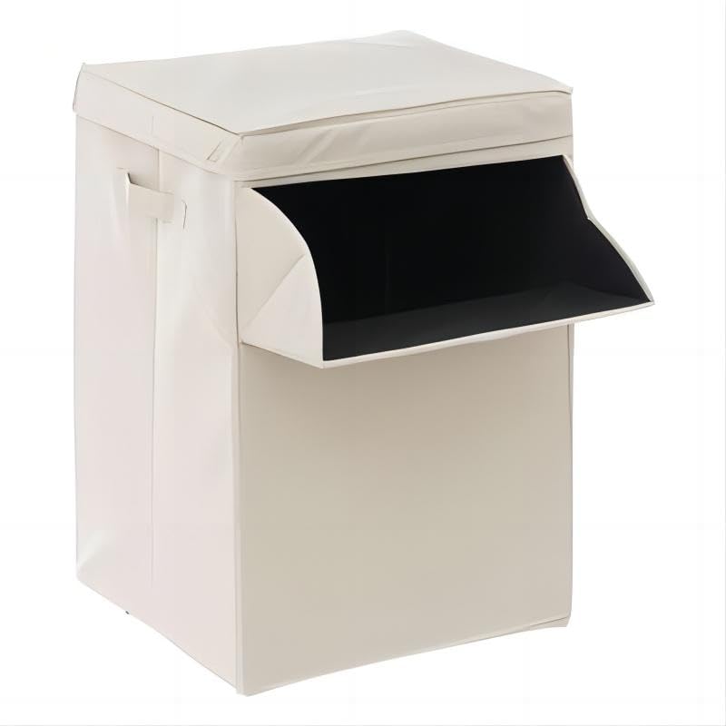 Cesto de Ropa Sucia con Tapa 65L Para la Ropa Lavandería Organización de Ropa, Rectangular