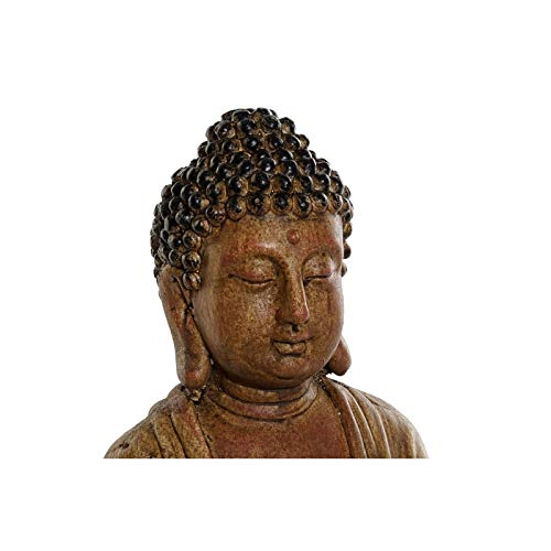 Figura Buda Marron Resina Decoracion 31 cm