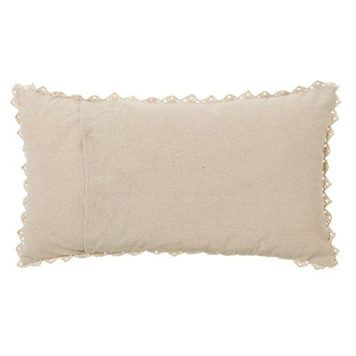 Cojínes romantico Reborn Algodon Natural Beige 50x30 cm