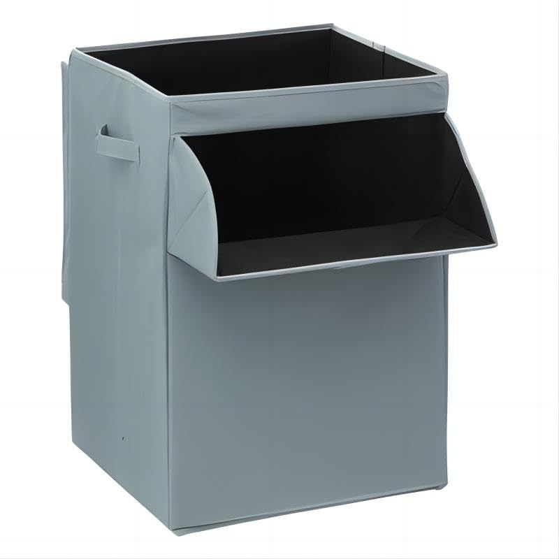 Cesto de Ropa Sucia con Tapa 65L Para la Ropa Lavandería Organización de Ropa, Rectangular