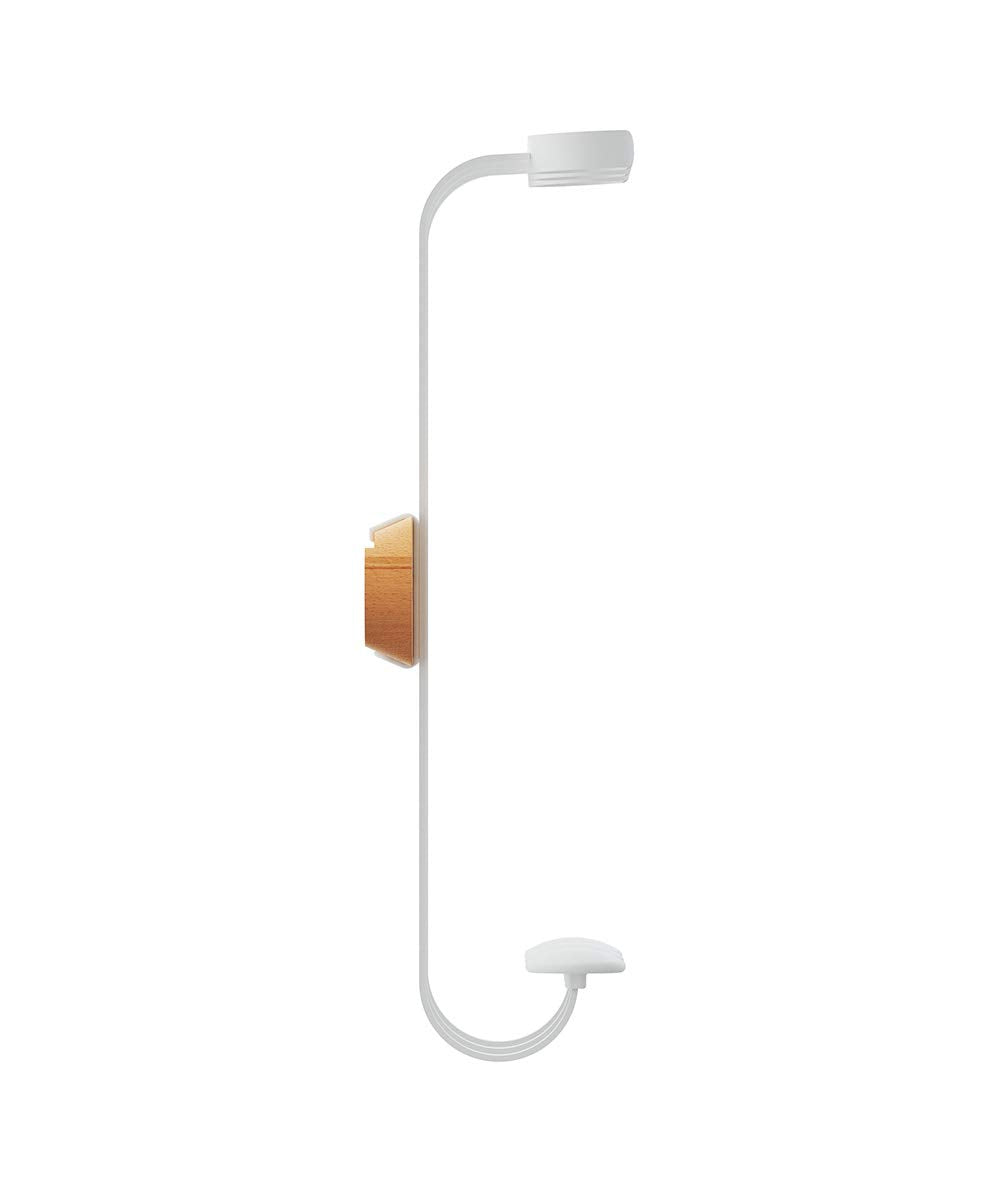 Botellero (Madera de Haya, 26,6 x 8,5 x 29,8 cm), Color Blanco y Natural