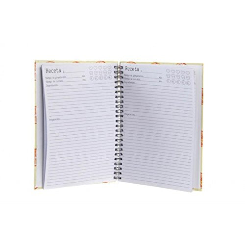 Pack 4 librera de Recetas Frutas con Frase