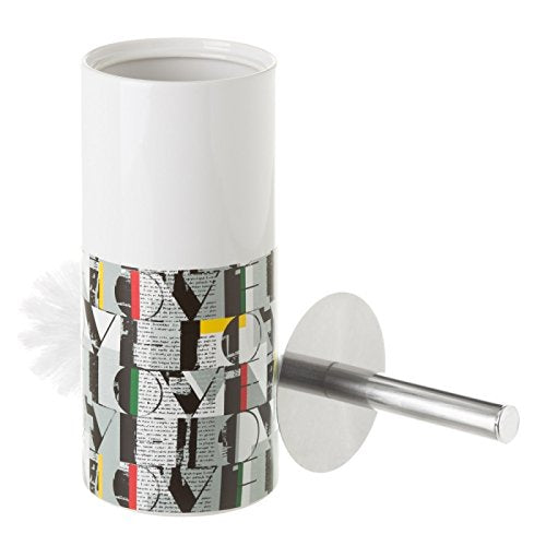 Escobillero de Ceramica Gris Love