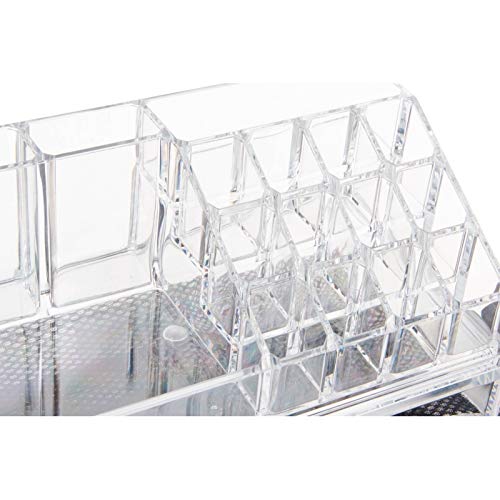 Organizador de Maquillaje, acrílico, Transparente, 3 bandejas para baño