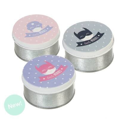 Set De 3 Cajitas Metal Peq Heroes 3M