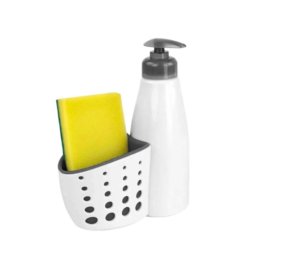 Dosificador Cocina portaestropajos plastico 16x19x7 cm