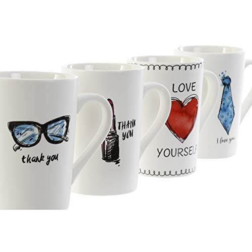 Pack 4 Tazas Ceramica Fashion