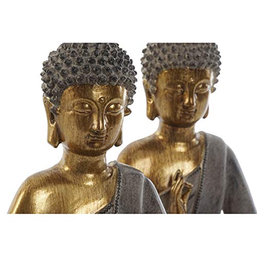 Set 2 Figura Buda Resina Decoracion 25 cm