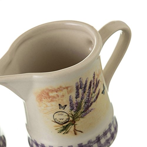 Azucarero y Jarra Lavanda Stoneware 11,40 x 6,80 x 8 cm