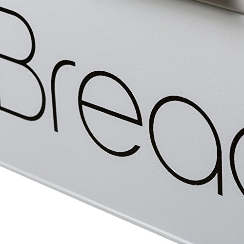 Panera de Metal Blanca de Mesa Vintage para Cocina.