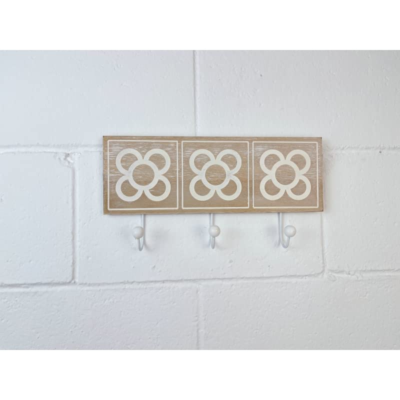 Perchero de Pared Madera de 3 Colgantes Triple Panot Barcelona