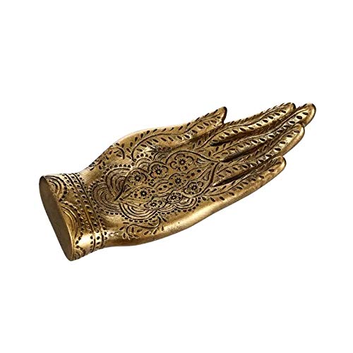 Bandeja Mano Oro poliresina de Decoracion