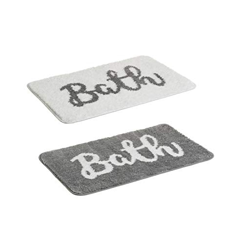Set 2 Alfombra baño Microfibra 40x60 cm