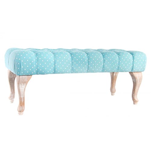 Mueble descalzador Madera decapé Tela 100 x 42 x 40 cm