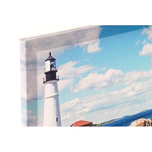 Set 4 Cuadro Lienzo Paisaje mar Faro 40x50 cm