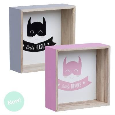 Set De 2 Estantes Madera Heroes 2M