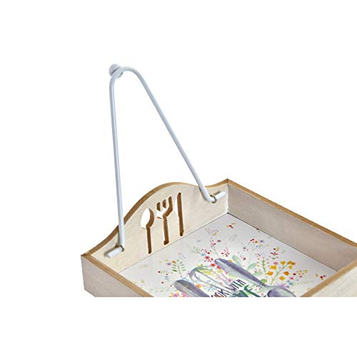 Servilletero Mesa para servilletas Papel en Madera Decorada Cook with Love (Disponible en Dos Modelos) 18x18x7