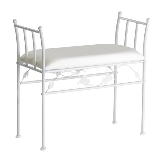 Banqueta pie de Cama de Metal de 64x68x30 cm