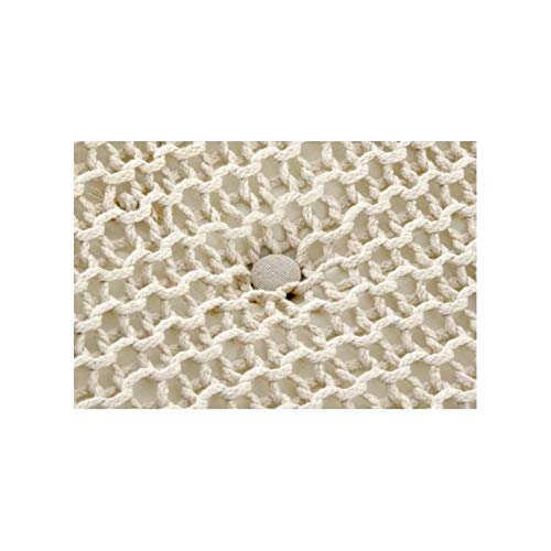 Mueble descalzador Madera Algodon Crema