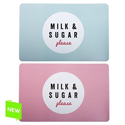 Pack de 12 individuales de mesa "MILK - SUGAR"