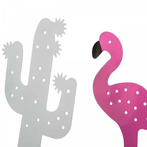 Joyero sobremesa Metal Cactus & flamencos y piña - Pack 4 Piezas
