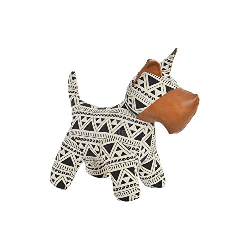 Sujetapuertas Perro PU Ikat Blanco