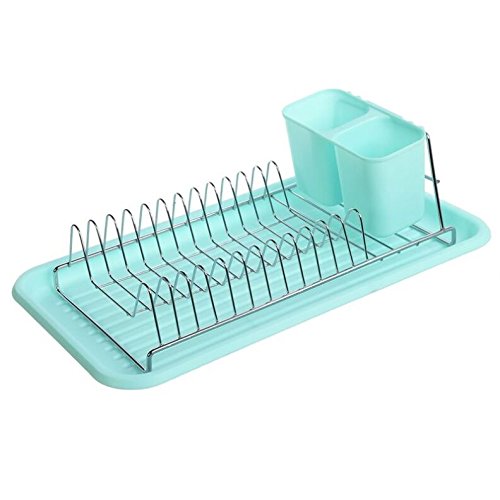 Escurre Platos Azul Pastel