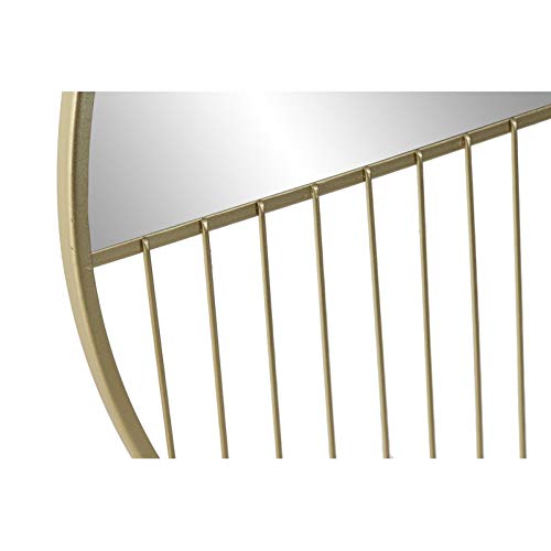 Espejo Metal de Pared Dorado 37 cm