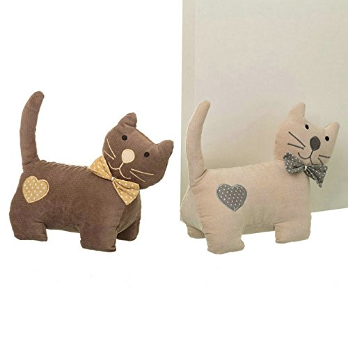 Tope de Puerta Decorativo Gato Tela-Alena