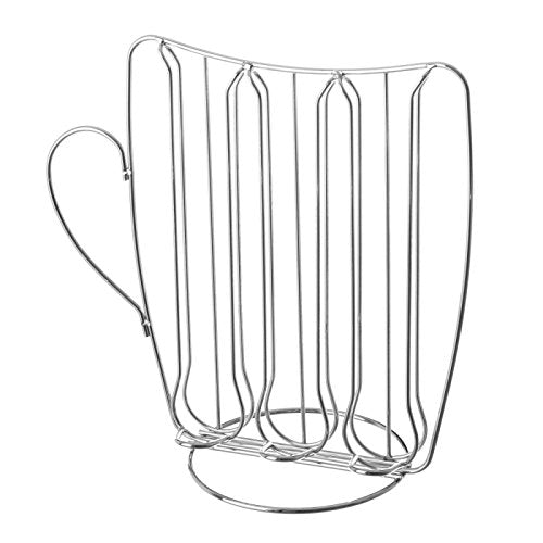 Dispensador de capsulas de café en Metal Plateado Moderno para Cocina Basic