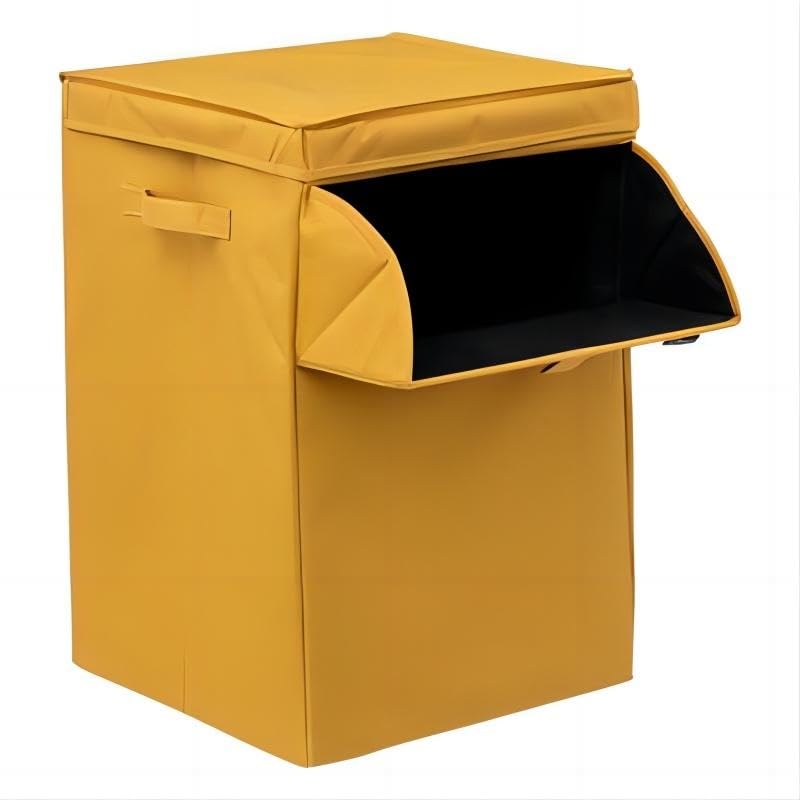 Cesto de Ropa Sucia con Tapa 65L Para la Ropa Lavandería Organización de Ropa, Rectangular