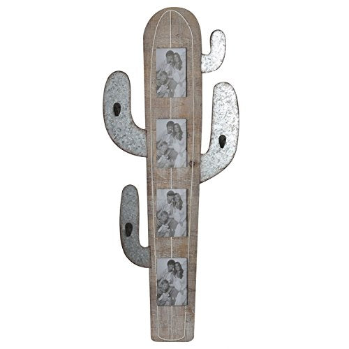 Mural Decoracion Pared portafotos Cactus con 3 colgadores