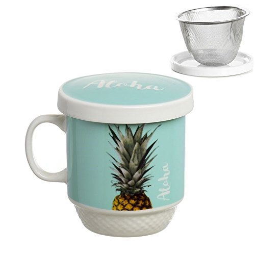 Taza con Filtro Original piña Aloha Azul