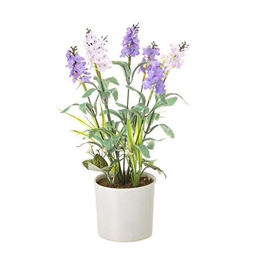 Planta Artificial Lavanda Poliester en Maceta plastico 28 cm