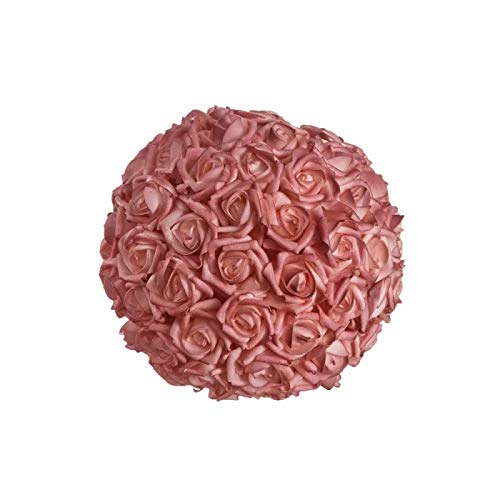 Bola Rosas Rosa de Foam para Decoracion 22 cm