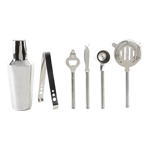 Set 7 Piezas Coctelera Coctel Coctail Agitador Batidora
