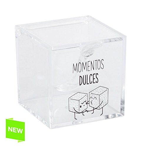 Azucarero y salero doble con cuchara ACRILICO