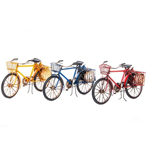 Bicicleta Metal Decorativa 31x10x16 cm - Rojo