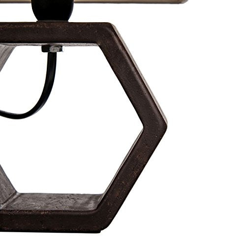 Lámpara Mesa Marron cerámica 22,50 x 22,50 x 32 cm