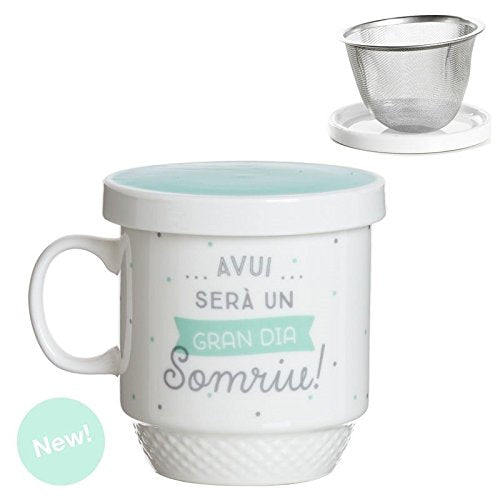 Taza con Filtro catala Avui Sera Un Gran Dia Somriu