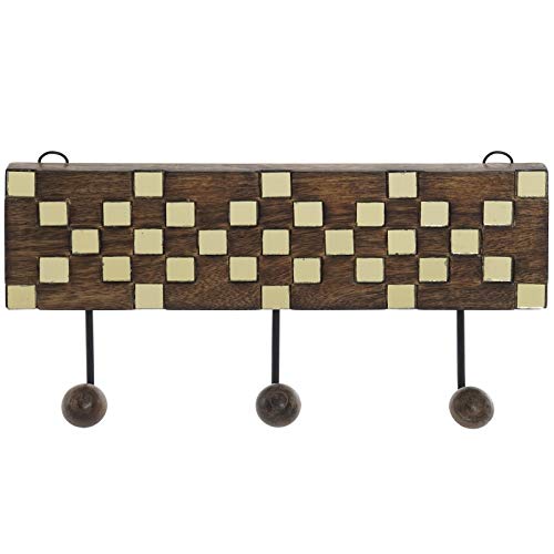 Perchero Pared Mango Cristal 3 Colgador