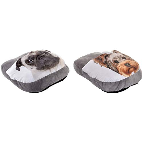 Calientapiés Perros Peluche, Multicolor